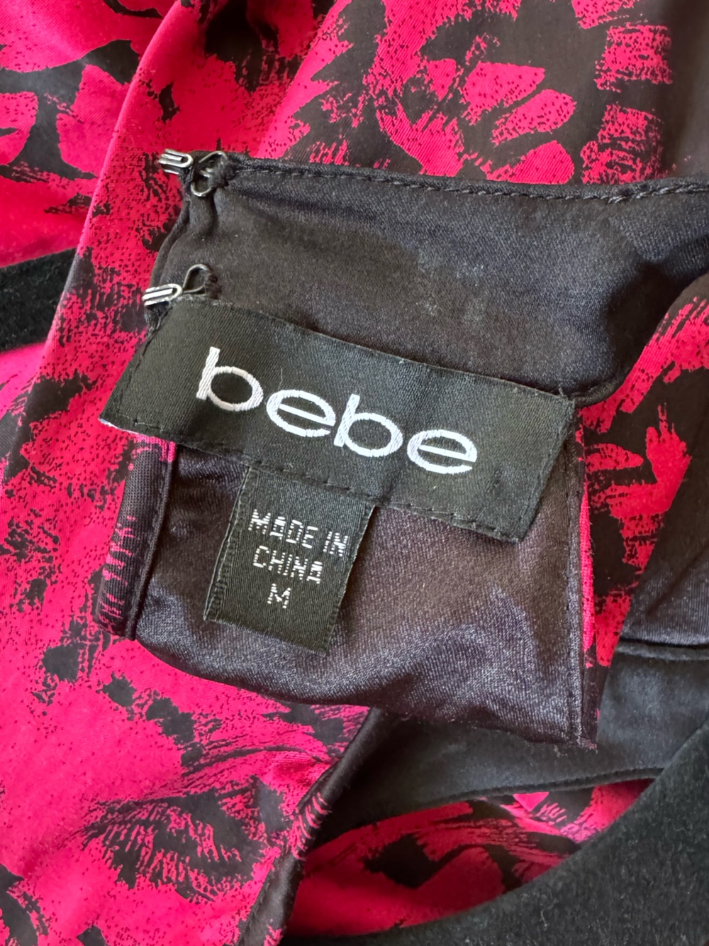 Bebe Y2K Black & Pink Cutout Bodycon Dress - Picture 6 of 8